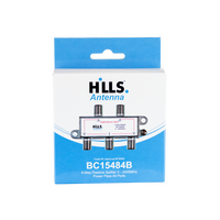 Hills Antenna BC15484B 4-Way Passive Splitter - Display Box - BC15484B