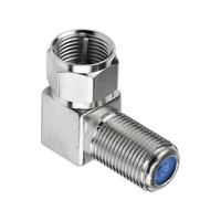 Hills Antenna BC3720B F-Type Male to Female Right Angle Adaptor 10-Pack in Box - BC3720B