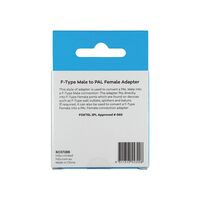 Hills Antenna BC5728B F-Type Male to PAL Female Adaptor 2-Pack in Box - BC5728B