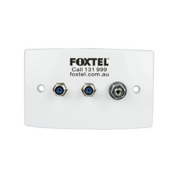 Hills Antenna BC74262B Dual F-Type Earthing Plate - Foxtel Approved - BC74262B