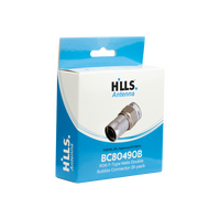 Hills  Antenna BC80490B  RG6 F-TYPE Double Bubble 25 Pack Box - BC80490B