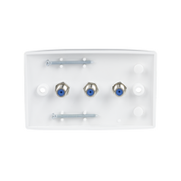 Hills Antenna BC81407 Foxtel 3 x F-Type High Return Loss Wall Plate - BC81407