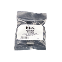 Hills Antenna UHF/PL-259 Connector Male Crimp for LL195 & RG-58 Mini Cable - Nickel Plated Body - BC85278