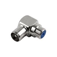 Hills Antenna BC87045 F-Type Female to PAL Male Right Angle Adaptor - BC87045