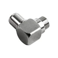 Hills Antenna BC87045B F-Type Female to PAL Male Right Angle Adaptor 2-Pack in Box - BC87045B