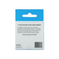 Hills Antenna BC3718B F-Type Female to PAL Male Adaptor 2-Pack in Box - BC3718B