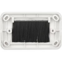 Digitek Media Style Wallplate (Bullnose) - White - 05DWPM