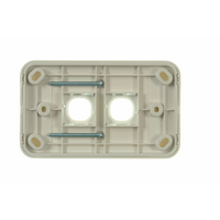 Digitek 2 Gang Wallplate (No Mech) - White - 05DWP02
