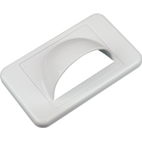 Digitek Media Style Wallplate (Bullnose) - White - 05DWPM