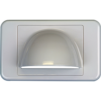 Digitek Media Style Wallplate (Bullnose) - White - 05DWPM
