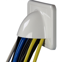 Digitek Media Style Wallplate (Bullnose) - White - 05DWPM