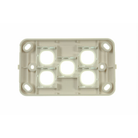 Digitek 5 Gang Wallplate (No Mech) - White - 05DWP05