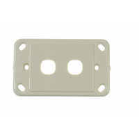 Digitek 2 Gang Wallplate (No Mech) - White - 05DWP02