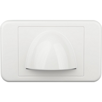 Digitek Media Style Wall Plate (Slim Bullnose) - White - 05DWPMS