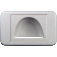 Digitek Media Style Wall Plate (Reverse Bullnose) - White - 05DWPMR