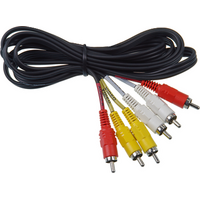 Digitek 1.8M 3x RCA Male to 3x RCA AV Lead - 06BAVL03