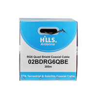 Hills Antenna 02BDRG6QBE RG6 Quad Shield Cable 305M Smart Reel (Box) - 02BDRG6QBE