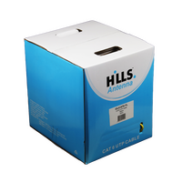 Hills Antenna 4 Pair CAT6 UTP LAN Cable 305M Box - Yellow - 03JCAT6-YL