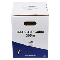 Datatek CAT6 UTP 24AWG Cable Yellow - 305m Box - 03JDCAT6YL