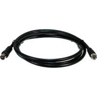 Digitek 1.5M F Type Male to Pal Male Tri Shield TV Fly Lead - Black - 06A315MTB