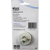 Hills Antenna 10 Amp Double Adaptor - Left - 09HDA-2 L WE