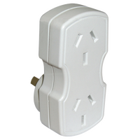 Hills Antenna 10 Amp Double Adaptor - Vertical - 09HDA-2 V WE