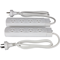 Hills Antenna 4 Way Power Board with Overload Protection - White 2 Pack - 09HPB-4 WE/2P