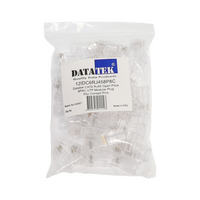 Datatek RJ45 8P8C CAT6 Open Pass Modular Plug - 12IDC6RJ458P8C