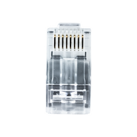 Datatek RJ45 8P8C CAT6 Open Pass Modular Plug - 12IDC6RJ458P8C
