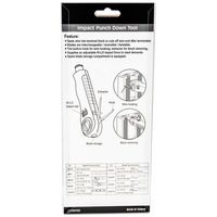Hanlong Tools HT-364BR 110/88 Punch Down Tool with Cutting Blade - 16DPD10