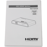 ProquipDigital 1 in 2 Out HDMI Splitter - 4K @ 60Hz HDR - 17H12SPHDR