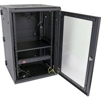Datatek 18U 600mm Swing Frame Wall Mount Data Cabinet - SFPS Series - 24B18RWS66FPS