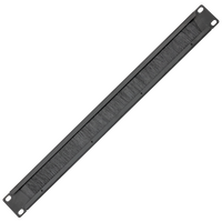 Datatek 1U Cable Pass Through with Brush Strip - 24D1RUBST