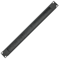Datatek 1U Cable Pass Through with Brush Strip - 24D1RUBST