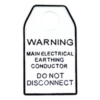 Digitek 27ECT Main Electrical Earthing Conductor Tag - 10 Pack - 27ECT