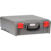 StorageTek Case Large ABS Lid c/w dividers-Grey - 33STL-GY