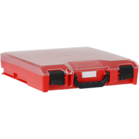 StorageTek Case Small Clear PC Lid-Red with Black Clasps - 33STSC-RD