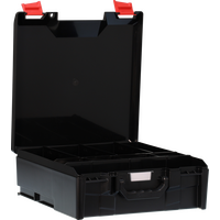StorageTek Case Large ABS Lid c/w dividers-Black - 33STL-BK