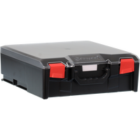 StorageTek STLC-BK Case Large Clear PC Lid c/w dividers-Black - 33STLC-BK