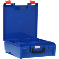 StorageTek Case Large ABS Lid c/w dividers-Blue - 33STL-BL