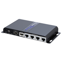 ProquipDigital 1 in 4 Out HDMI Extender Splitter with HDMI Loop Out - 17HEXT14PRO