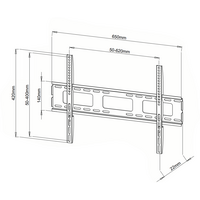 Digitek 40" - 65" Slimline Universal LCD Bracket - 50KG - 22PB55