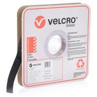 VELCRO LOOP, PS FR 8224 BLACK 25mm x 25m ROLL