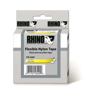 FLEXIBLE NYLON TAPE, YELLOW 12mm x 3.5m
