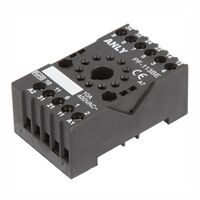 BASE DIN-RAIL MOUNT 11-PIN SLIM BASE, ENCLOSED TERMINALS