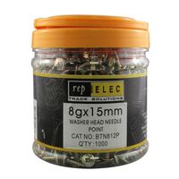 SCREW WASHER HD N/P 8G x 15mm [1000]