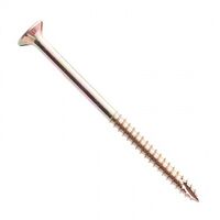 SCREW, T17 TIMBER 14G x 100mm CSK/RIB BUGLE HD, Z/P [250]