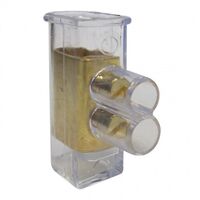 SCREW CONNECTOR, 140A, CLEAR DOUBLE, 2 x 35mm (8) JAR