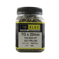 SCREW PAN HD N/P 7G x 20mm [500]