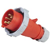 PLUG, STRAIGHT, IEC 309, IP67 5 PIN, 400V, 16A, 6H